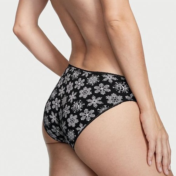 ❄❄❄VS Snowflake 100% Cotton Bikini Panty Christmas Winter Holiday NWT - Picture 5 of 16